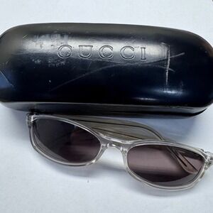 Gucci Black and Clear Sunglasses